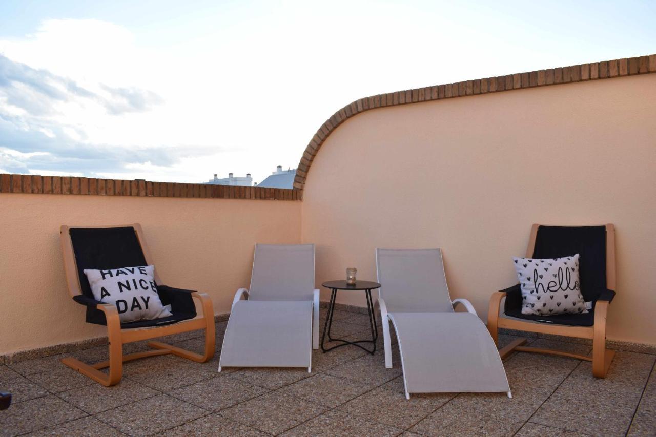Atico con vistas al castillo al lado del mar Dénia Exterior foto